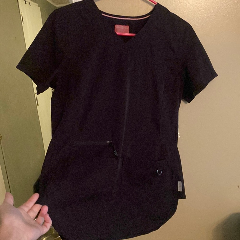 Black Ava Theresa Scrub top. Size XS